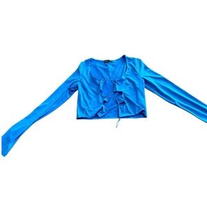 Sexy tie front top new